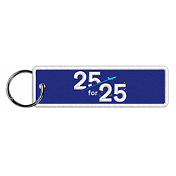 EMBROIDERED KEYCHAIN - 25 FOR 25